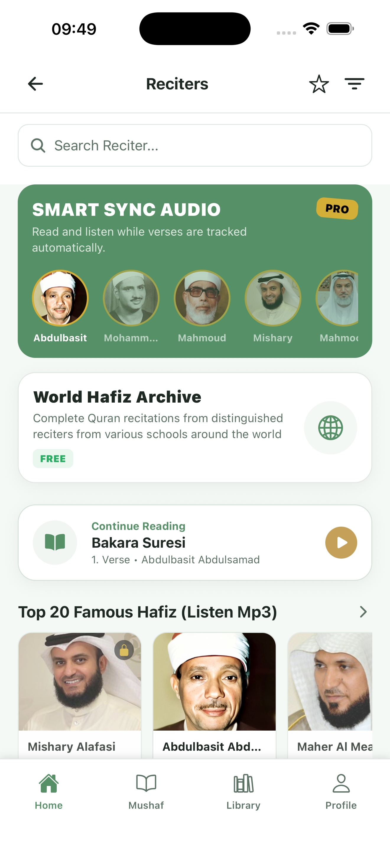 Hifz Screen